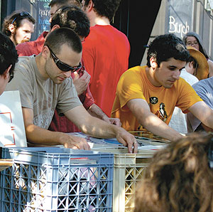 Vinyl rules at the Annual Somerville Rock and Roll Yard Sale, hitting Union Square this Sunday. 