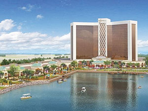 This architect’s rendering of the proposed development, taken from the Wynn Everett website, shows the casino complex that Wynn Resorts plans to build if all of the legal hurdles can be cleared.