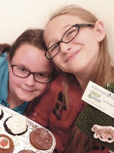 Ravenna and Emily enjoyed a blissful afternoon of cupcakes and art at The Nave Gallery.