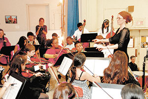 El Sistema Somerville youth orchestra is tuned up and ready to perform at the 2nd Annual “Community in Harmony” concert at the new East Somerville Community School Auditorium next week.