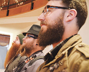 Some of Somerville’s fuzziest fun seekers got to let their hair down at SAC’s 2014 Beard & Moustache Contest on Sunday at The Center for the Arts at the Armory. – Photo by Claudia Ferro