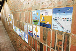 Davis Square Station: Childrens’ Tile Mural by Jack Gregory and Joan Wye. 