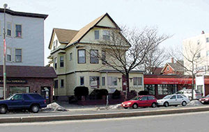 Patsy’s Pastry Shop and the house next to it are slated for removal, making way for a new mixed-use residential and retail presence on the site. ~Photo courtesy of Somerville Assessing Department 