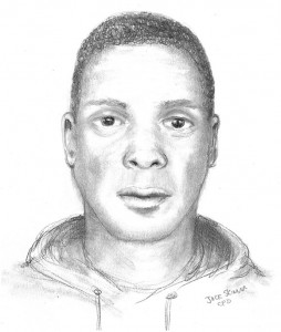 Police sketch of assault suspect — click to enlarge