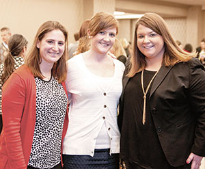 Laura Mancuso, of Somerville, Jennifer Lemmerman, of Melrose, and Chandra Allard, of Quincy.