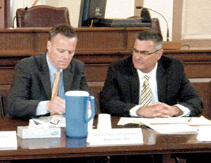 Current Somerville Police Deputy Chief of Operations David Fallon (left) and Current Manchester, NH Police Chief David Mara (right). 