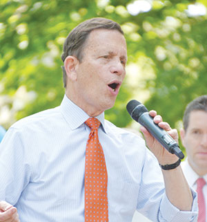 Massachusetts State Treasurer Steve Grossman recently spoke with The Somerville Times about financial issues facing the state, as well as his upcoming bid for the Governor’s seat. ~Photo by Claudia Ferro