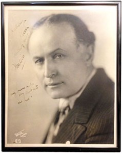 A photo inscribed by Harry Houdini is among Brattle Book Shop propriter Kenneth Gloss’ favorite finds.