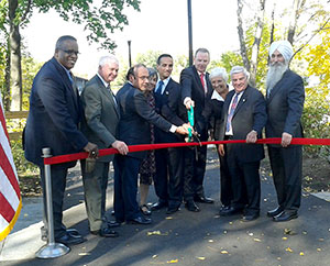 State and local officials, along with members of the general public, gathered on Monday for the ribbon cutting ceremony for the new Wellington underpass bridge. ~Photos by Donald Norton