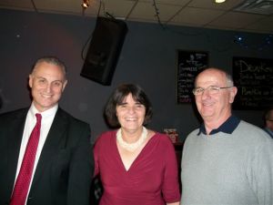 Alderman Ward 3 Bob McWatters, Middlesex District Attorney Marian Ryan and Broker/Owner Donald Norton of The Norton Group.~Photo by Ross Blouin 