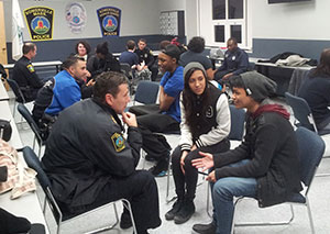 Open, honest dialogue between youth and law enforcement officers is helping to create more trust and understanding between the two groups.