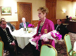 Sandra McGoldrick was honored with her own “Red Jacket Day” by the Somerville Kiwanis last Thursday.
