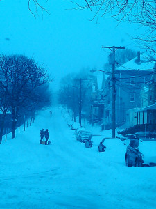 two shoveling break