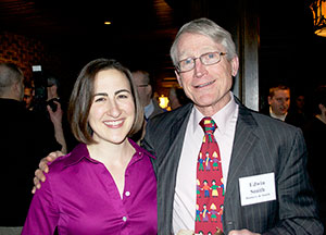 Rebecca Schrumm and Edwin Smith were among the many business and civic leaders who attended Business Town Meeting X last week.