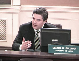 Alderman at Large Dennis M. Sullivan expressed concerns that the appearance of law enforcement officials might compromise the investigation, which prompted an amended version of the resolution to be adopted.