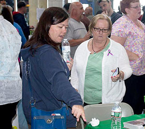 Cathy Harrington (right) Ryan Harrington’s mother, helped to established the foundation to raise awareness of opioid addiction issues.