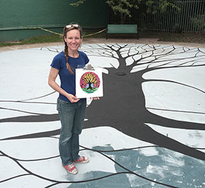 Crystal Burney’s creation for Trum Park Playground is a collaborative effort involving both artists and members of the community. 