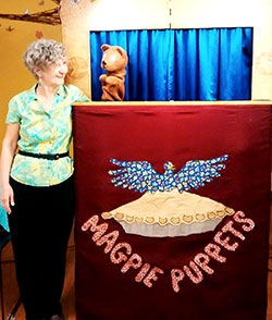 Maggie Whalen’s Magpie puppets entertained at Puppet Palooza on June 1. 