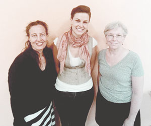 Left to Right: Teresa Vazquez Dodero, Laura Smith, Lynn Gervens.