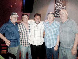Pictured left to right: Rick Clark, Artie Mason, Russell “Rusty” Smith, Bob McGowan and Donald Norton.