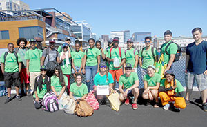 Kids from Groundwork Somerville set sail for the Boston Harbor Islands with Save the Harbor/Save the Bay