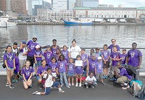 Kids from Mystic Learning Center in Somerville.