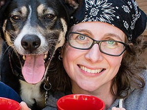 Daisy, Dr.Sipperstein’s dog, with Melissa McCue-McGrath, who has just written a very useful book for dog owners who happen to live in the city. 