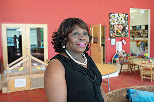 Anntonnette Thompson has worked at Bigelow Cooperative preschool for over 20 years. Thompson is known around the school for her innovative classroom creations using recycled materials.