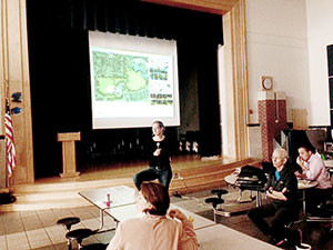 The design firm of Weston & Sampson presented their proposed plan for the recreational areas of Somerville’s Lincoln Park to curious residents and local officials at a public meeting on October 24.
