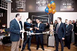 The Grand Opening of Workbar Union took place last Thursday with Mayor Curtatone and representatives of US2 in attendance.