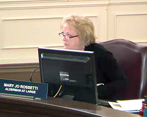 Alderman At Large Mary Jo Rossetti reported to the Board of Alderman that members of the community are anxious to see progress made on the noise pollution issue.