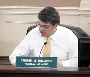 Alderman at Large Dennis Sullivan briefed the Board on the Land Use Committee’s progress in recommending a site for the proposed facility.