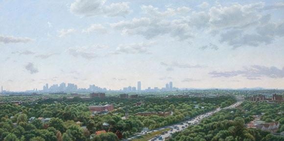 “Boston Skyline and Northern Suburbs” – David Campbell