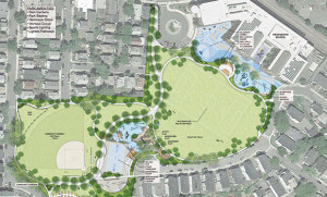Planned renovations for Lincoln Park were presented to the public on Monday evening. (click to enlarge)