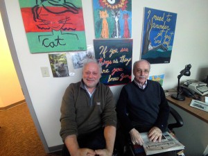 Bill Harney ( Right) with Professor Dan Sklar. 