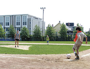 The Somerville Board of Aldermen’s Special Committee on Open Space, Environment, and Energy has been studying the issues of playing field use, turf choices, and related matters, seeking best practices policies.