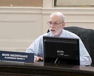 Ward 5 Alderman Mark Niedergang reported the Committee’s progress to the Board of Aldermen at their latest regular meeting.