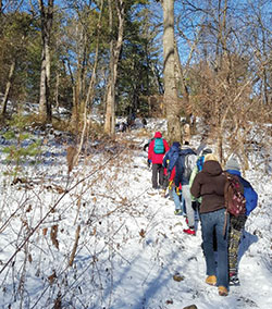 East Somerville Community School students recently enjoyed a hike at the Fells, thanks to programming made possible by the Carol M. White Physical Education Program (PEP) grant.