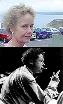 Aeronwy Thomas (above), father poet Dylan Thomas (below).