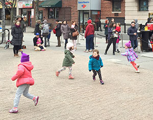The Union Square Dance Party provided kids with an opportunity to cut loose and have some fun, while letting parents hang out and enjoy themselves too.