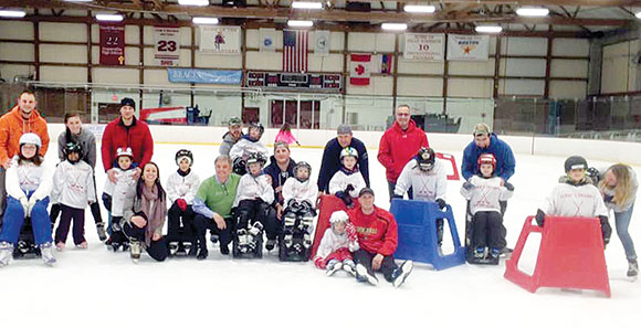 Skaters and volunteer staff