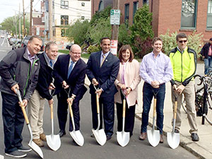 The Beacon St. Reconstruction Project officially kicked off on Monday. ~Photo by Bobbie Toner