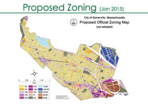 The Board of Alderman received the report of the Land Use Committee’s discussions and findings regarding the new zoning overhaul for the City of Somerville. 