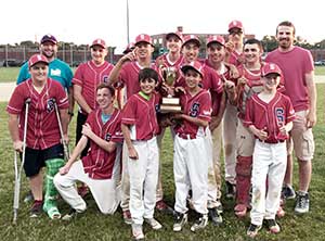 Winners of the 2016 Somerville Babe Ruth Baseball Championship, Highlanders Red.