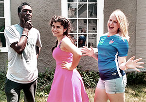 The talented performers of Youthquake: (left to right) Xavier Harvey, Abigail Dickson, Hayden Latimer-Ireland. ~ Photo by Siena Moraff