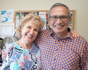 Meals on Wheels driver Guillermo Gonzalez pictured here with Community Meals Program Director Deb McLean.