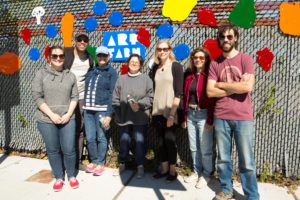 Installation of Art Farm Fence at Art Farm by Andrew Ringler and Alyssa Ringler