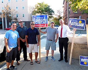 Legions of supporters were out in force last week, demonstrating their support for the candidates of their choice. Among them, Ward 3 Alderman Bob McWatters.