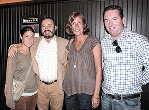 Madelyn Mann and Damon Leibert, Jess Willis and Alan Kelly enjoying the opening night festivities.