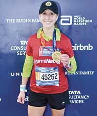 Somerville resident Amanda Crowe will be running the 121st Boston Marathon® in support of Boston Children’s Hospital.